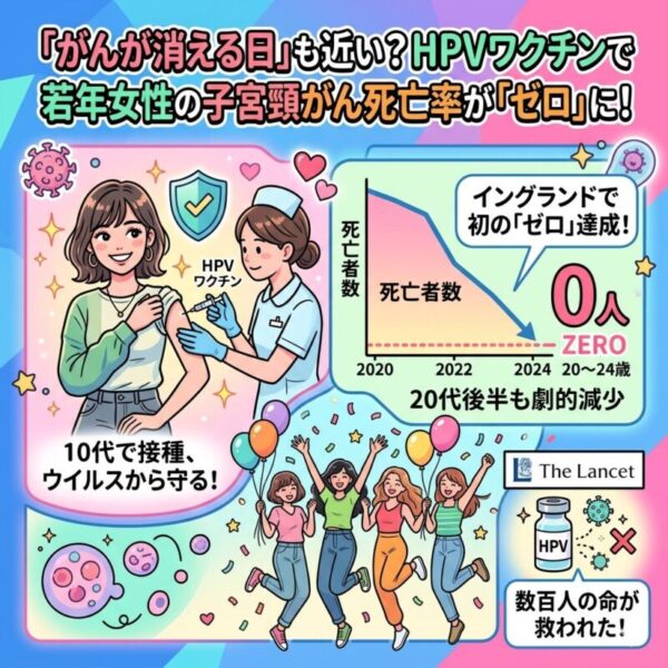 HPVワクチンが子宮頸がんによる死亡をほぼ根絶のアイキャッチ画像